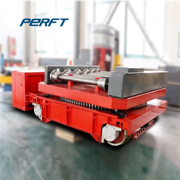 cable powered die transfer cars for conveyor system